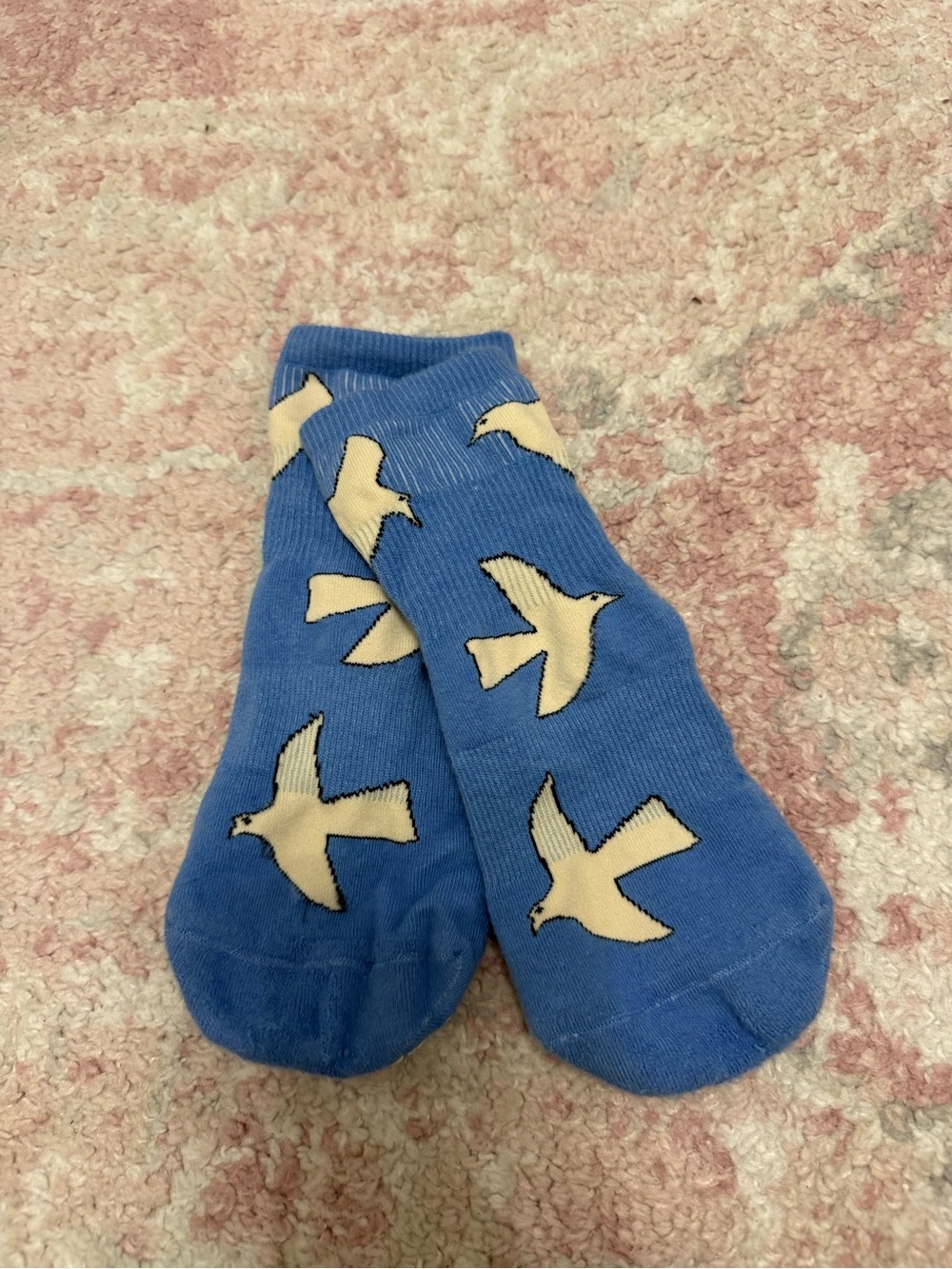 Women’s Grip pilates ankle sock bird print